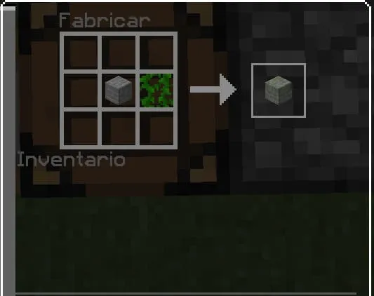 Mossy Small Stonebricks Recipe