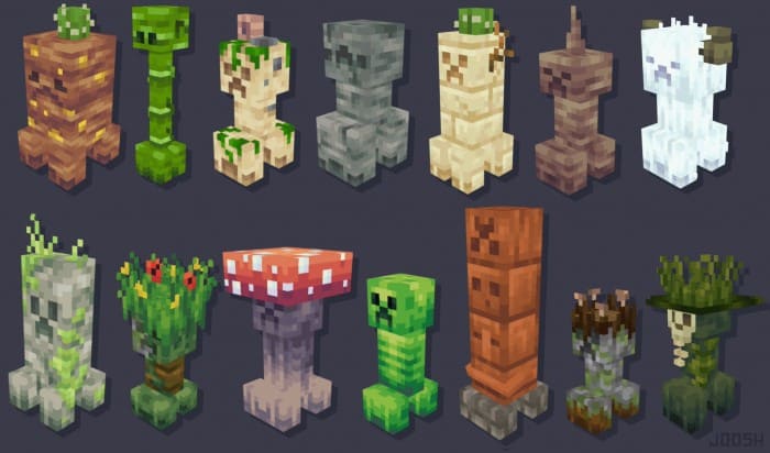 Joosh on X: All Creeper Overhaul & Enderman Overhaul variants