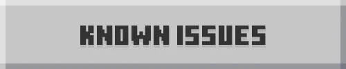 Known issues