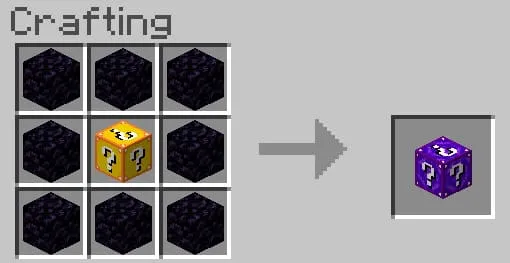 Nether Lucky Block Recipe