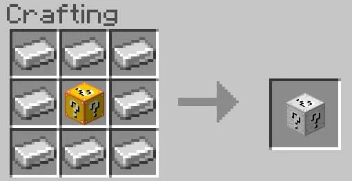 Iron Lucky Block Recipe