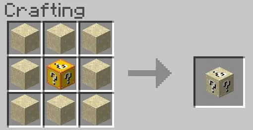 Sand Lucky Block Recipe