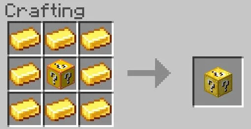 Gold Lucky Block Recipe
