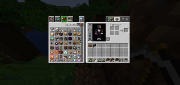 Inventory with creative mode