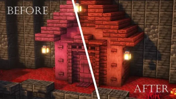 Comparison before and after