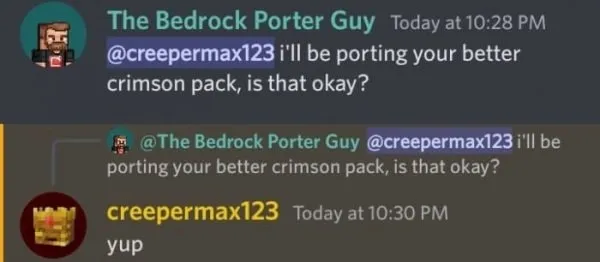 creepermax123 permission