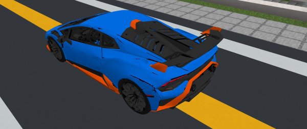 Blue Lamborghini Huracan STO