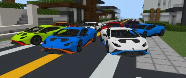 Color variants of the Lamborghini Huracan STO