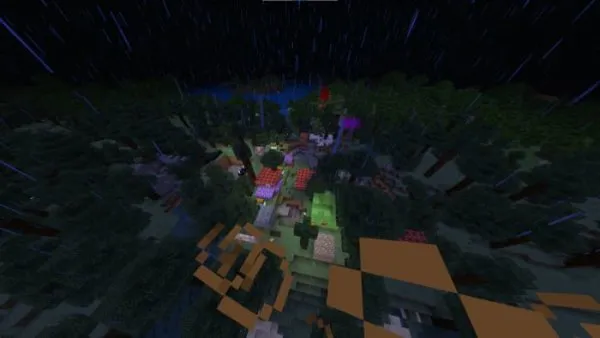 The world after using Lucky Blocks