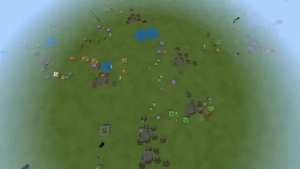 Another world after using Lucky Blocks