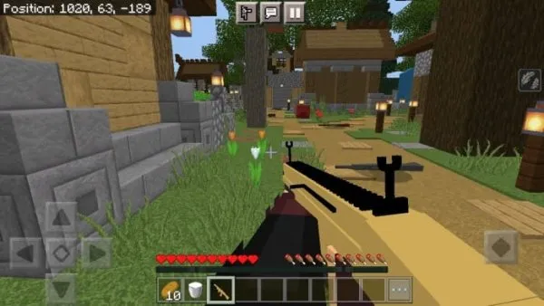 SCAR gun in the hands