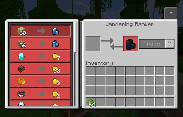 Trading with the Wandering Banker