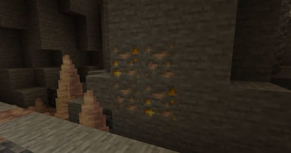 Mixed gold and iron ores