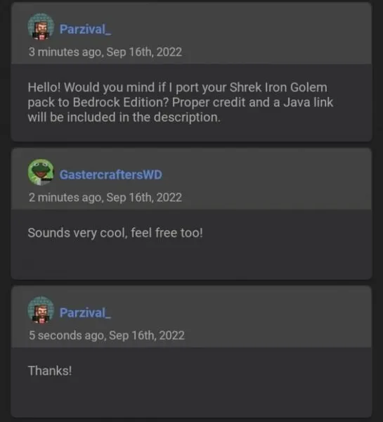 Shrek Iron Golem permission