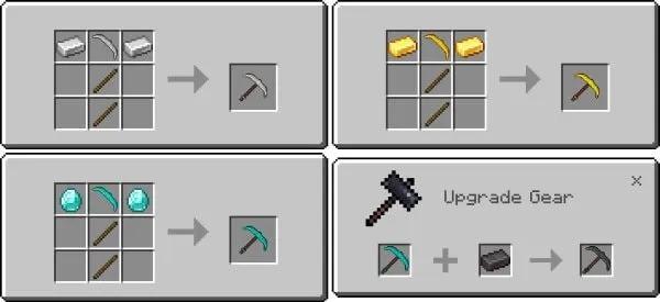 HeavyPickaxes Recipes