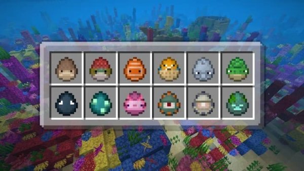 Water mobs spawn eggs