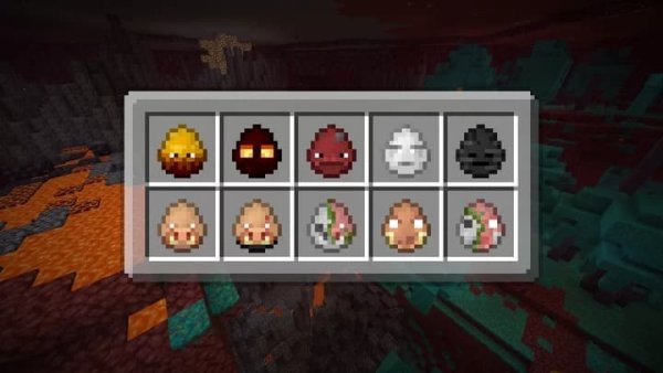 Nether monsters spawn eggs