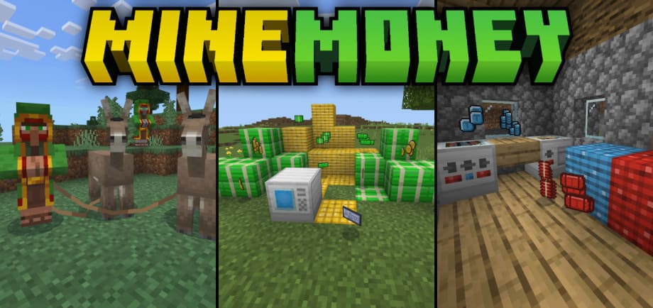 Thumbnail: MineMoney Add-On v2.5 | Add money to your Minecraft worlds!
