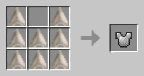 Chainmail Chestplate from Shark Teeth Recipe