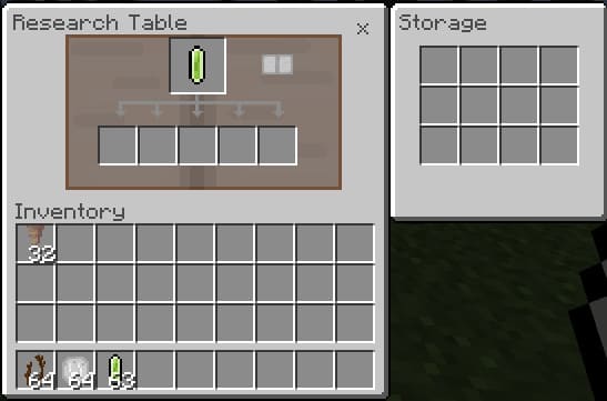Research Table Interface