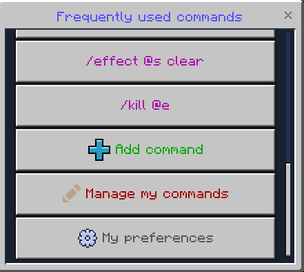 Managing my commands