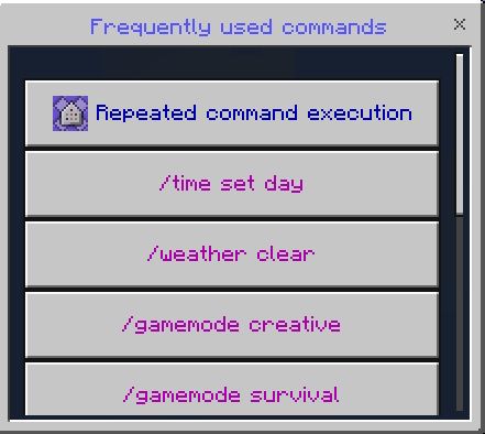 Turbo Commands menu