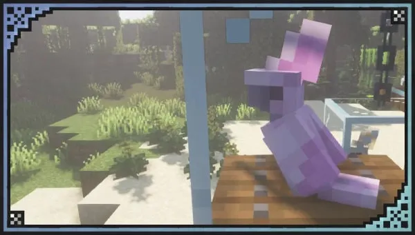 Pink parrot