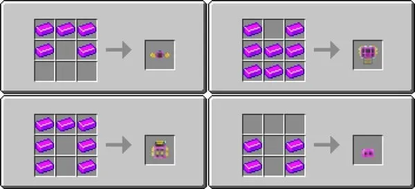 Dragonium armor recipe crafts