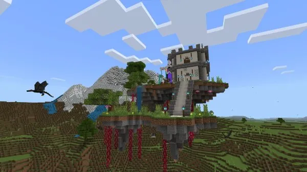The Evil Wizard castle float island