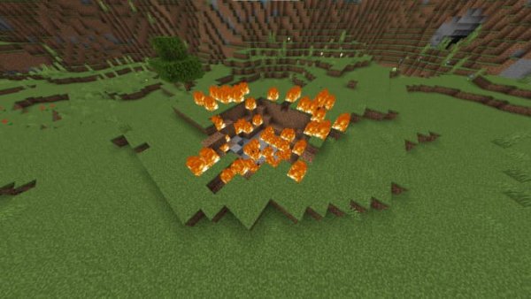 Fire TNT explosion