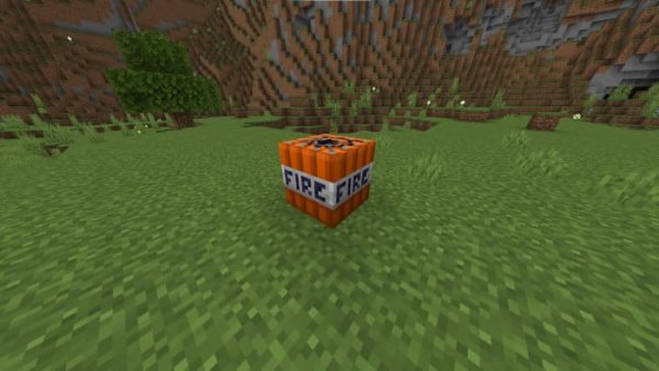 Fire TNT block