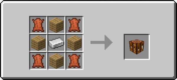 Hat Crafting Table recipe