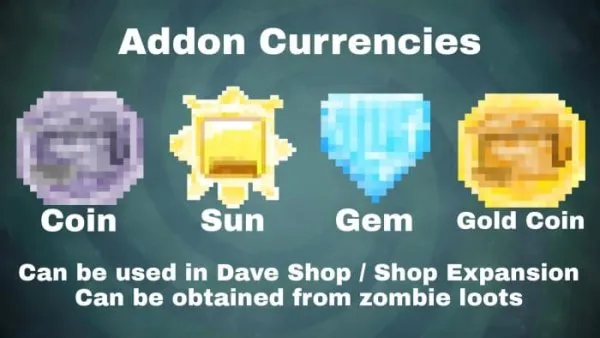 Coin, Sun, Gem and Gold Coin
