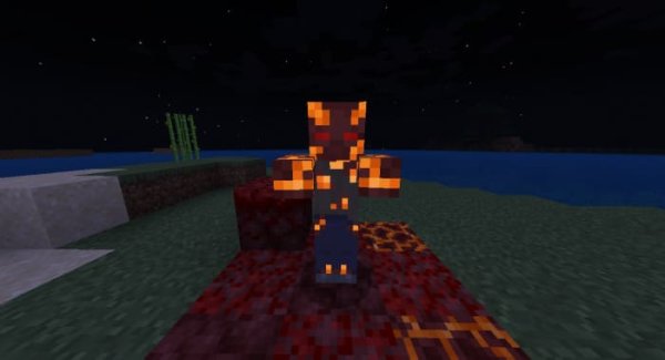 Magma Zombie at Night
