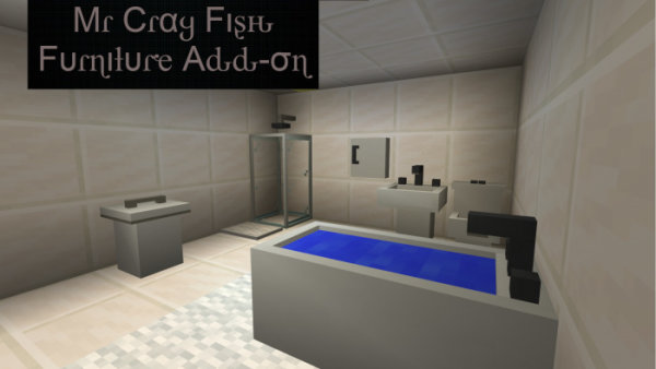 Bathroom with the Mr Cray Fish Furniture Addon