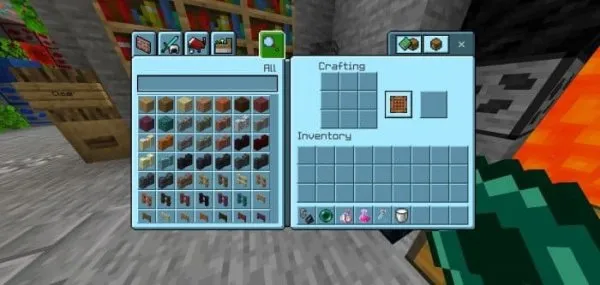 Crafting Table UI with the Neo Texture Pack