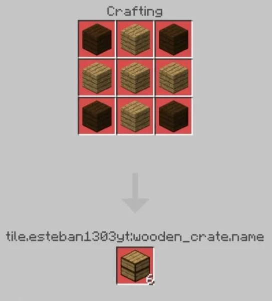 Wooden Crate Recipe