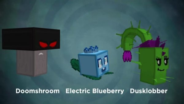 Doomshroom, Electric Blueberry and Dusklobber