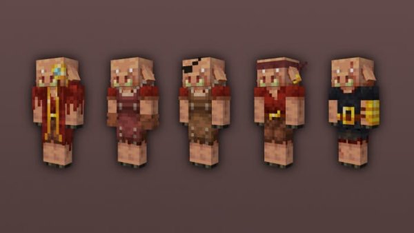 Crimson Piglin variants