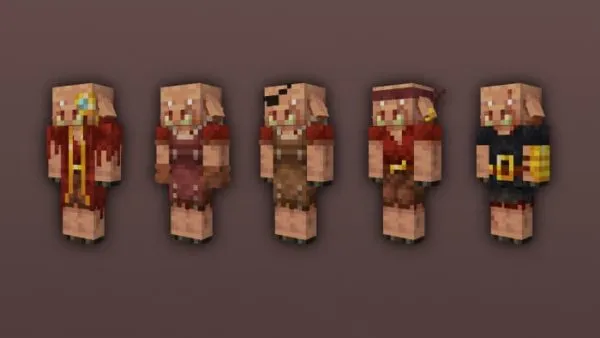 Crimson Piglin variants