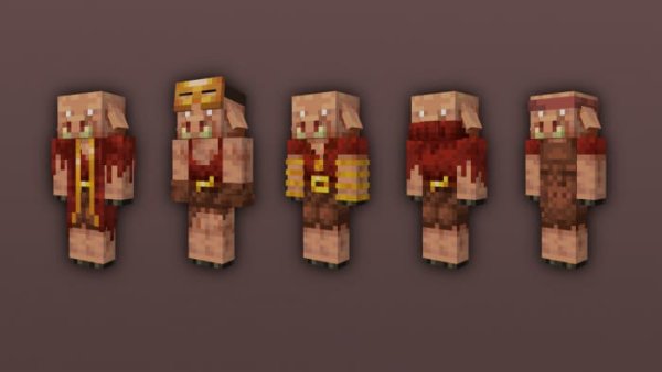 Crimson Piglin variants 2