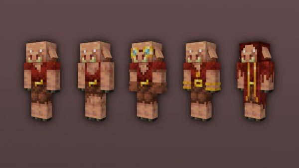 Crimson Piglin variants 3