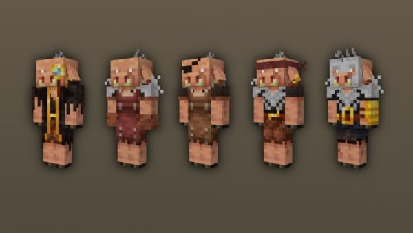 Soul Sand Valley Piglin variants