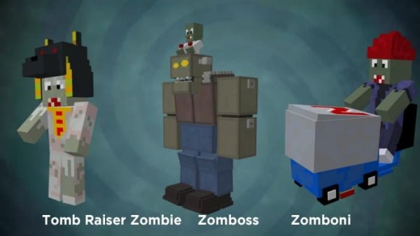 Tomb Raiser, Zomboss and Zomboni