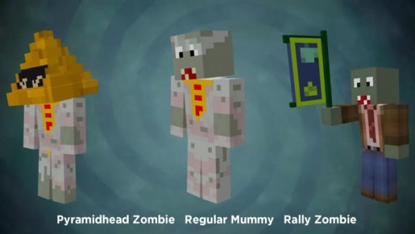 Pyramidhead, Regular Mummy and Rally zombies