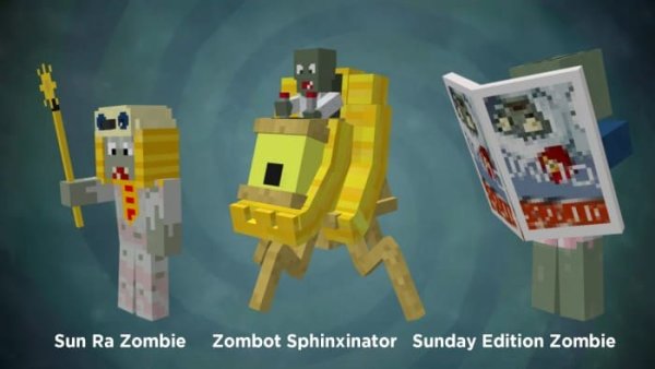 Sun Ra Zombie, Zombot Sphinxinator and Sunday Edition Zombie