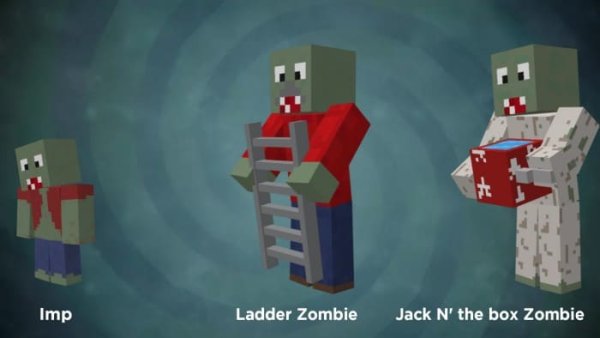 Imp, Ladder Zombie and Jack N' the box Zombie