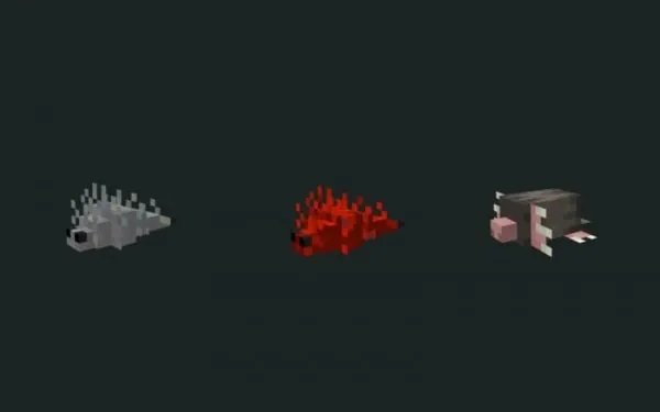 Silverfish variants in Recrafted Hostile Mobs