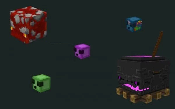 Slime variants in Recrafted Hostile Mobs