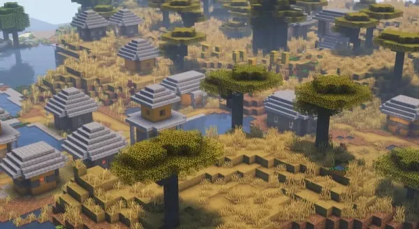 Village from Silver Acacia Wood